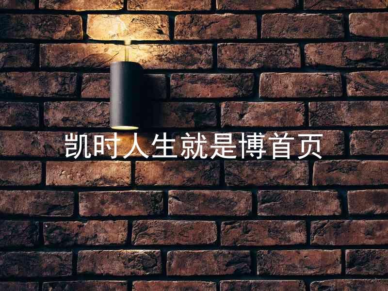凯时人生就是博首页